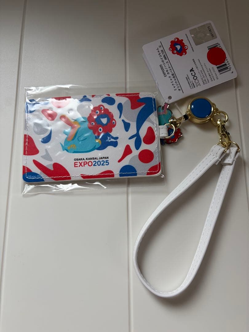 大阪•関西万博 JR西日本ミャクミャク合皮パスケース　ICOCAセット
