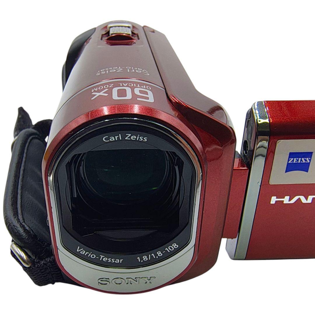 美品✨️SONY DCR-SX41 動作品 ビデオカメラ レッド 赤