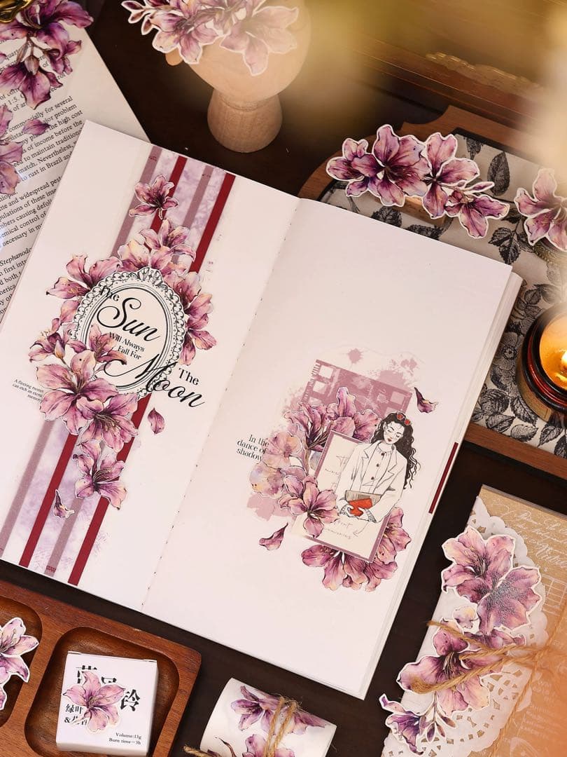 ⭐️SALE⭐️小白家文創《紫荆花》海外マスキングテープ　マステ 【2511】