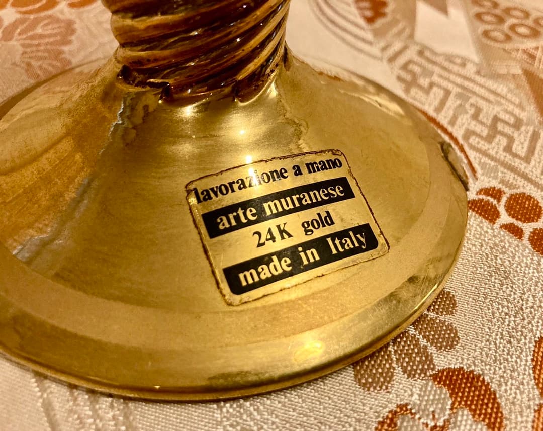 ベネチアングラス ムラーノグラス ムラーノ イタリア 24金 24k