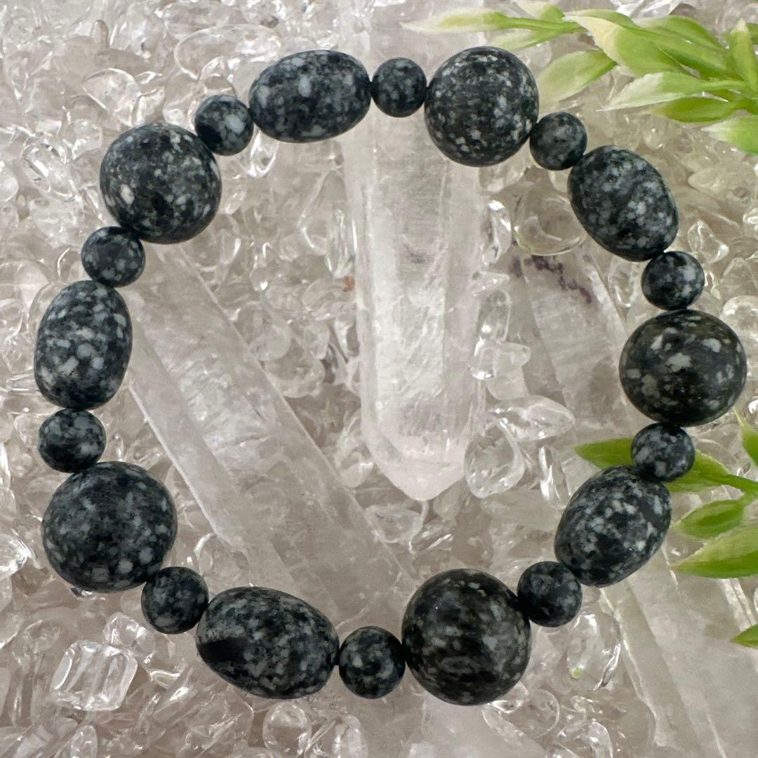 日本最高波動・遠野霊石オーバルMix 神秘配列高波動ブレスレット一点物