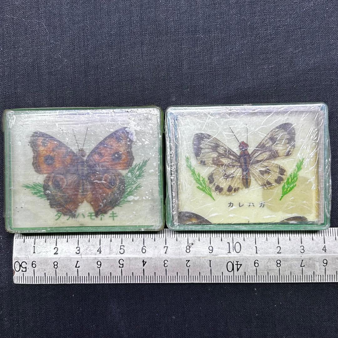 ▽Ca右318▽ レア パチンコ 特殊景品 昆虫 標本 蝶 蛾 14点まとめ