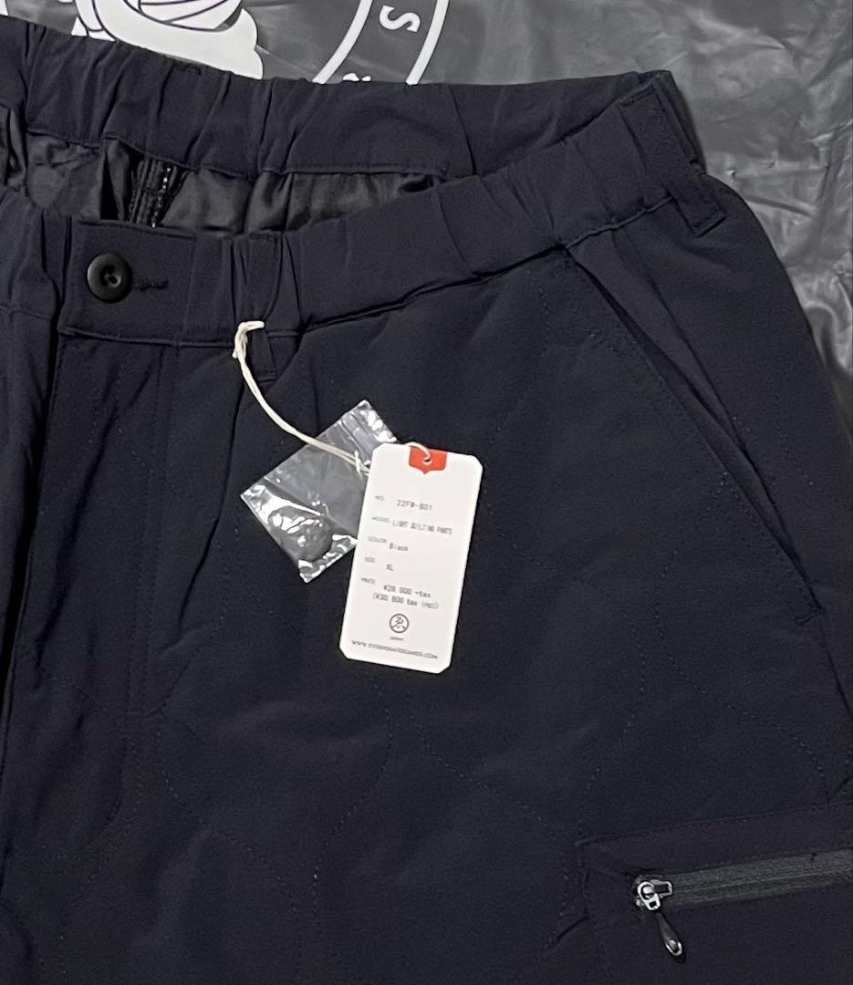 EVISENSKATBOARD LIGHT QUILTING PANTS新品XL