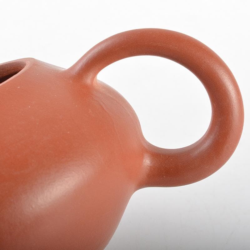 中国　紫砂　朱泥　急須　茶壷　在銘　V　R5600