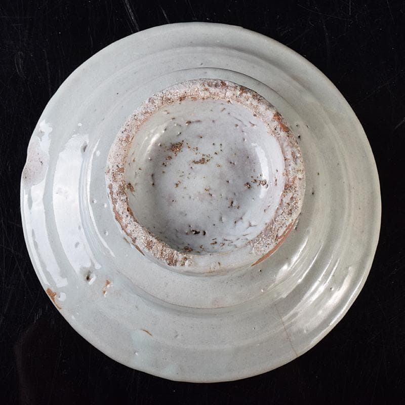 朝鮮美術 李朝 高麗白磁 盃台 杯台 V R7972