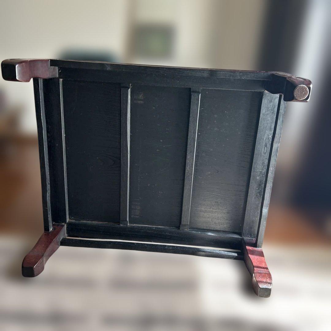 たのメル便 1950年代昭和レトロ 紫檀 ダークブラウン座卓 紫檀