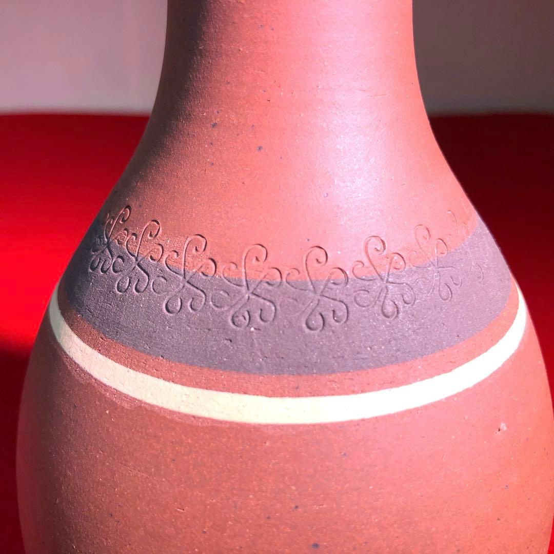 茶道具】今井政之作 象嵌輪彩花瓶