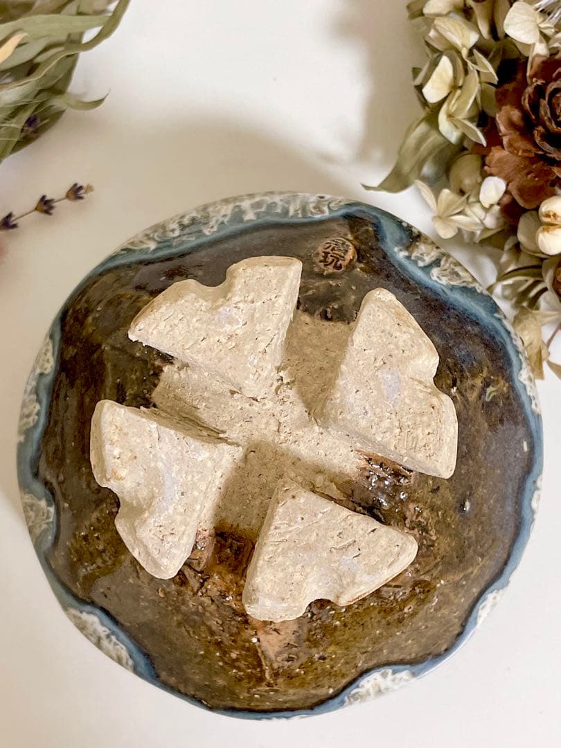 萩焼 山根清玩 しだれ釉 抹茶碗 光彩庵 陶器 孔雀釉 割り高台