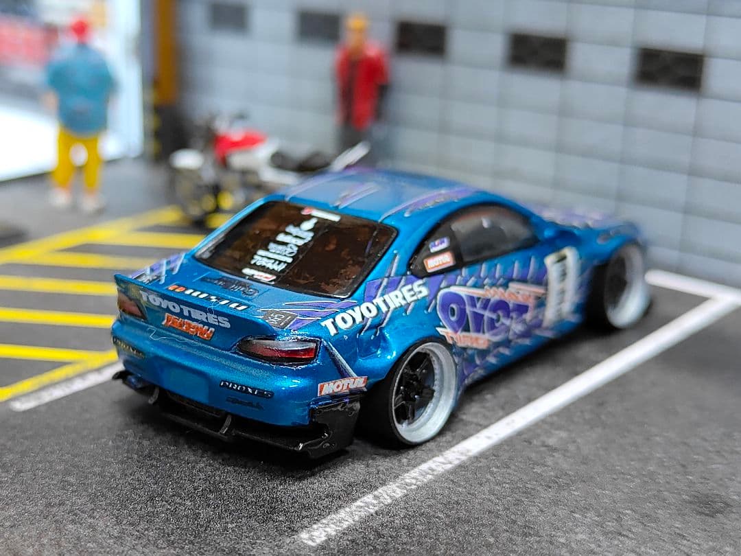 MINIGT トミカ改造 日産 S15 シルビア ドリ車☆ D1ホットウィール