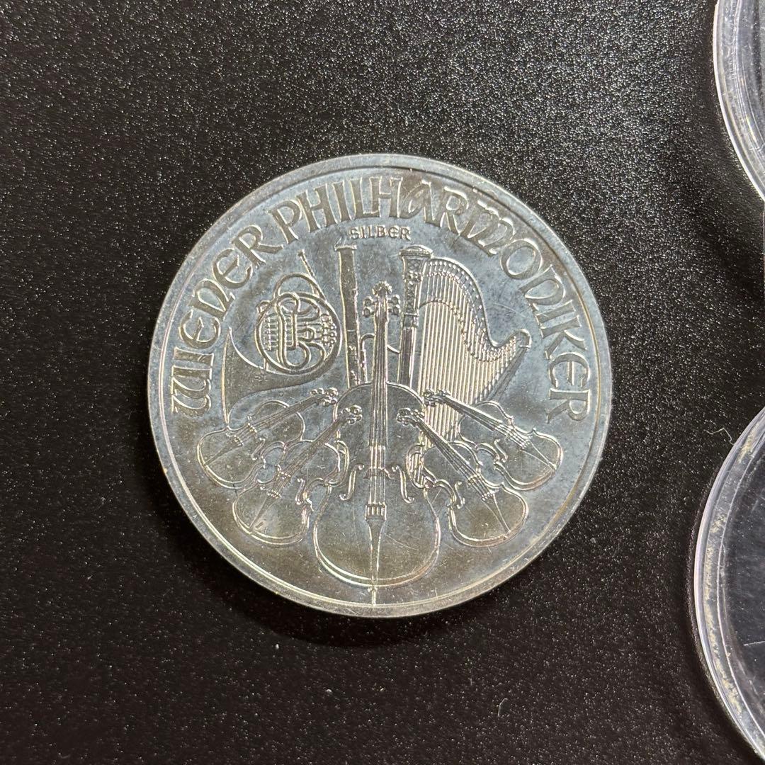 2021年　1オンス　銀貨　オーストリア　フィルハーモニー　ケース付き オーストリア2021年 ウィンフィルハーモニー1オンス記念銀貨 5枚セット