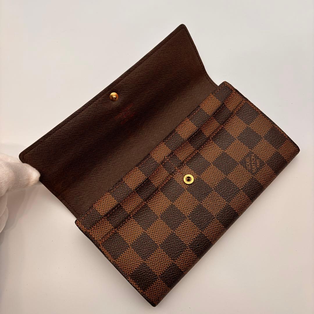 ✨鑑定済み✨ルイヴィトン✨ダミエ✨ポルトフォイユサラ 長財布 10枚