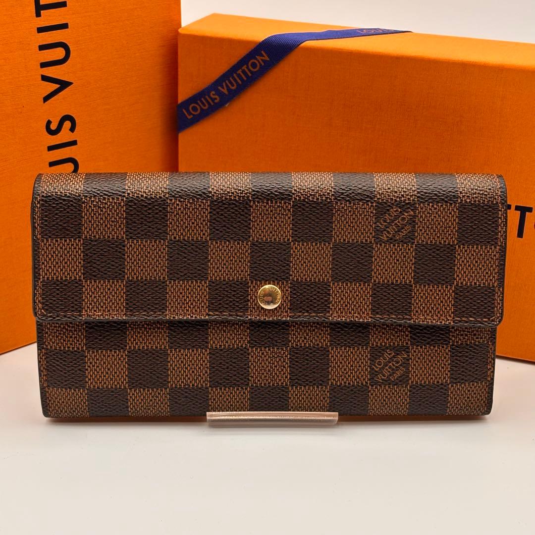 ✨鑑定済み✨ルイヴィトン✨ダミエ✨ポルトフォイユサラ 長財布 10枚