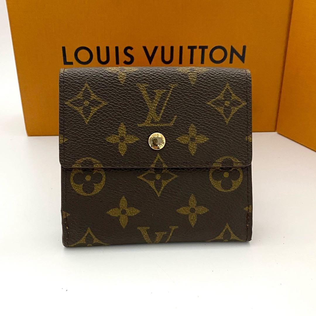訳あり未使用品　ルイヴィトン　モノグラム　エリーズ　折り財布　wホック