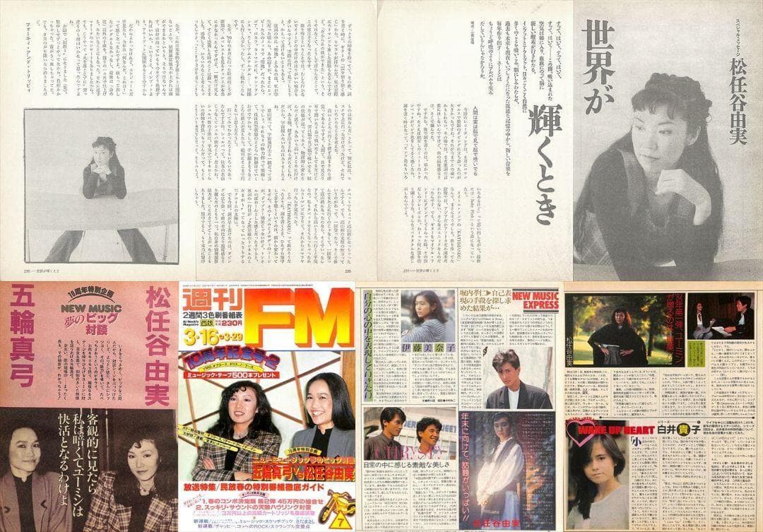 松任谷由実 雑誌 切り抜き 160P ☆貴重！ほぼページ欠けなし ユーミン