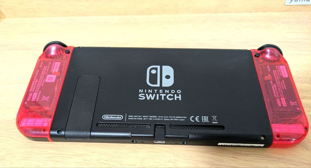 ニンテンドースイッチ 本体 Nintendo Switch クリアレッド換装品