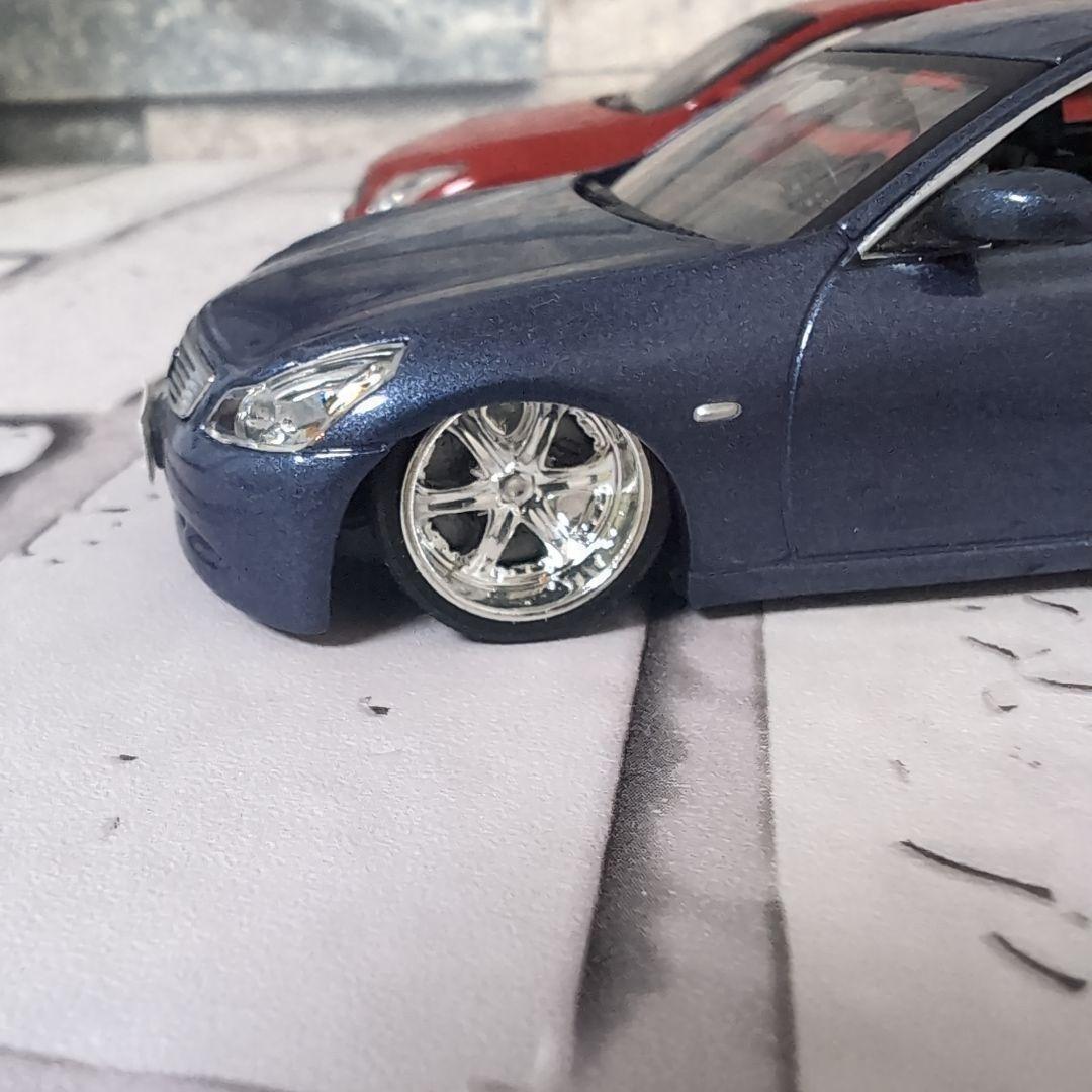 1/43 V36スカイラインクーペ+セダン+ジオラマケース付き改造ミニカー