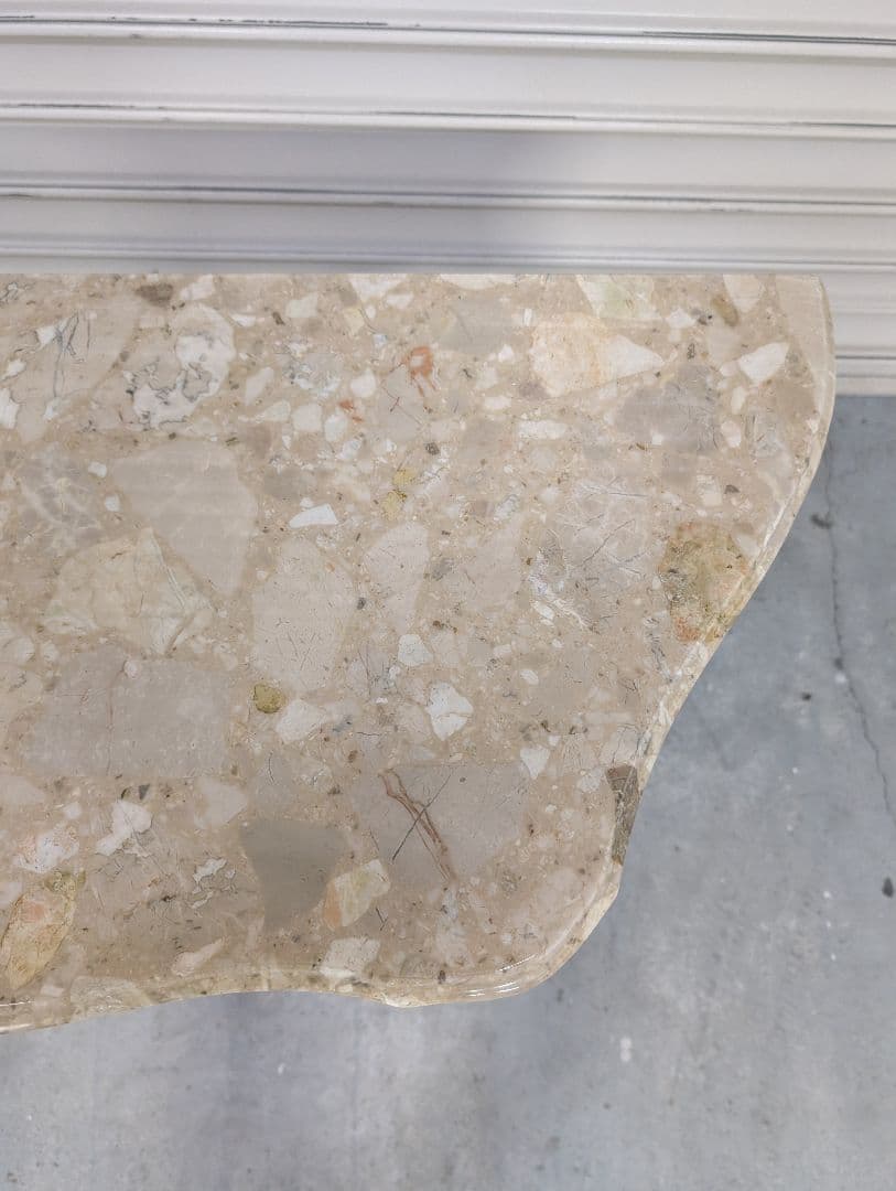 送料込み】アンティークヨーロピアン コンソールテーブル 大理石調天板