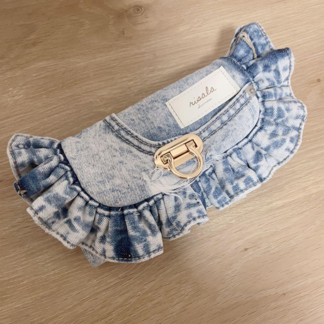 デニム リメイク フリル 長財布