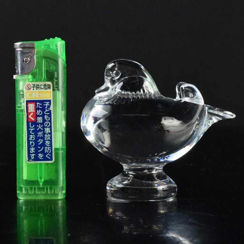 Baccarat バカラ クリスタルガラス 鳥 置物 セール中 箱付 V 6996