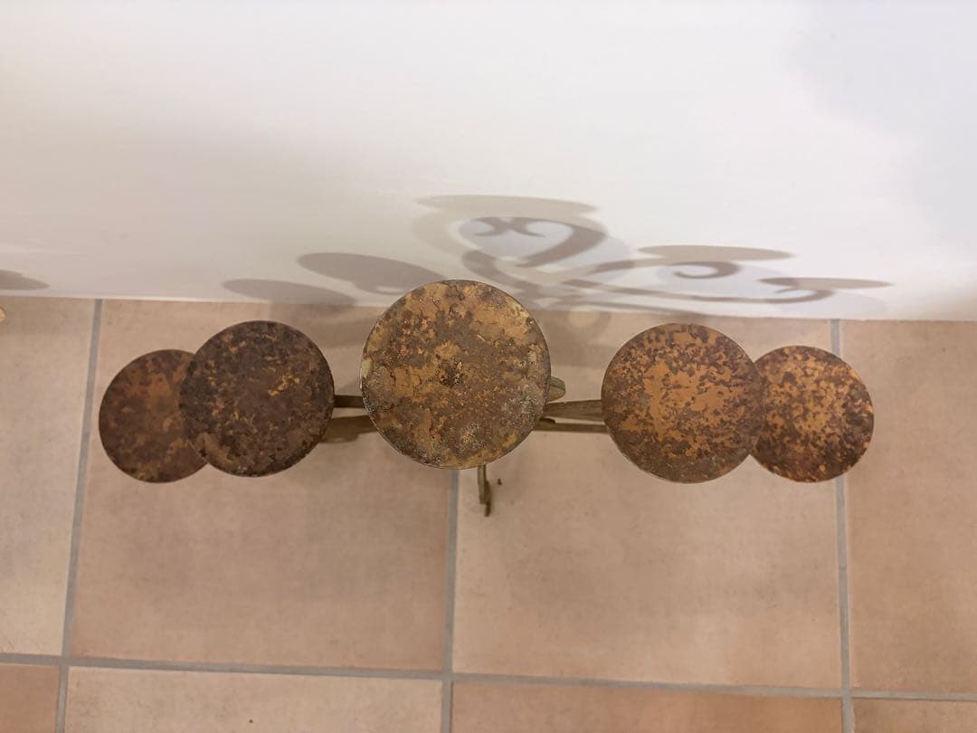 アンティークキャンドルスタンド 5灯 ヨーロッパブロカント 鉄製