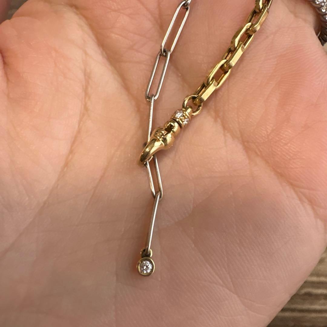 MILAMORE デュオチェーン Jr. アンクレット ダイヤモンド 18K - メルカリ