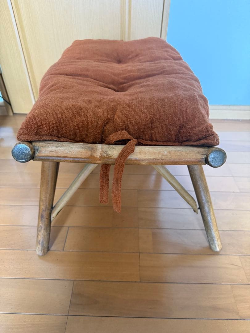 50s ラタン オットマン スツール ミッドセンチュリー