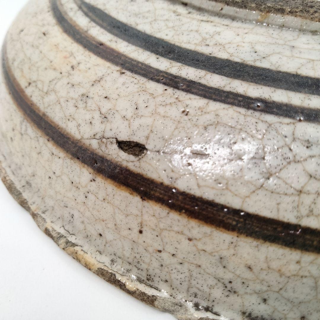 Y324-2　江戸初期 古瀬戸絵 瀬戸皿 直径22cm　FF