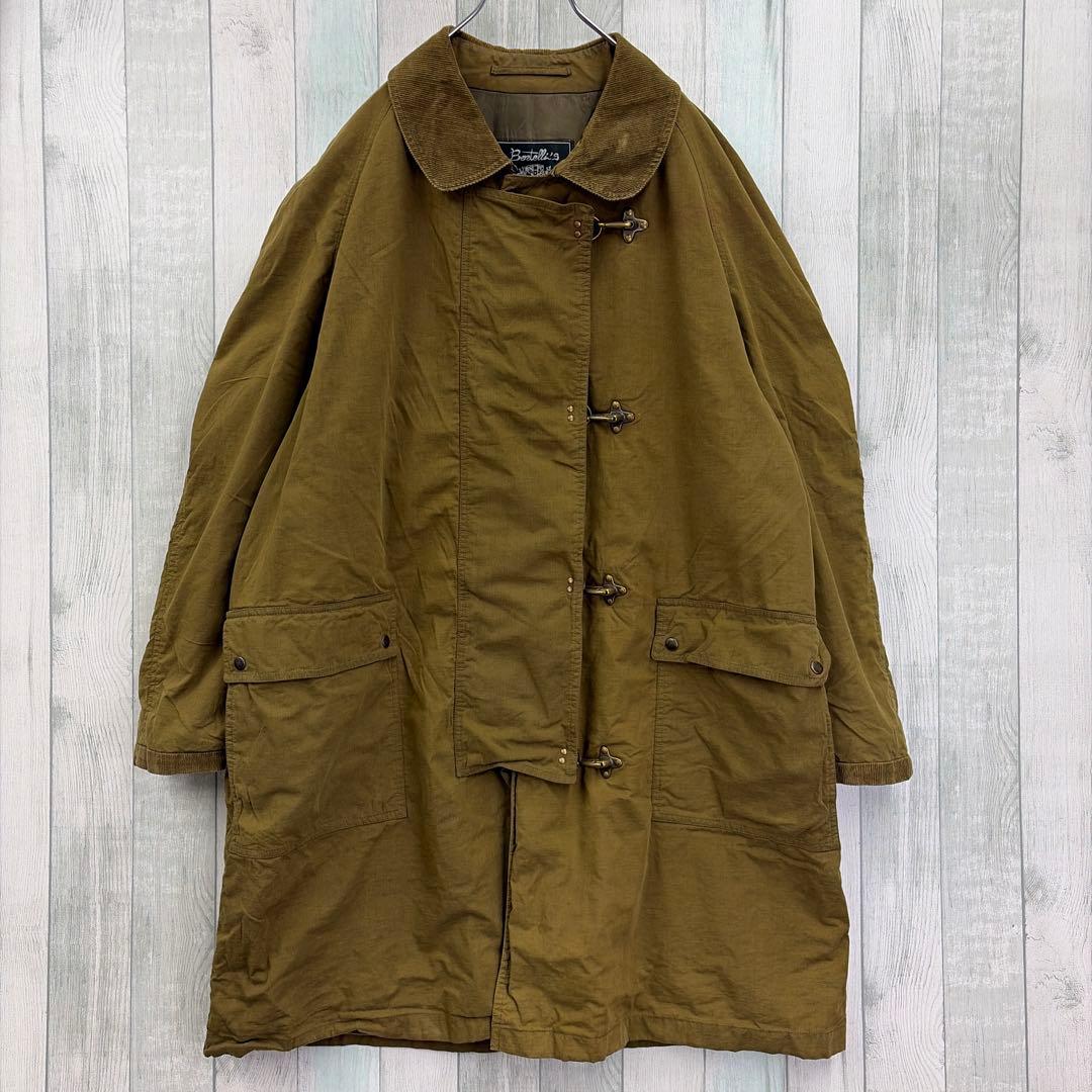 ボルテリーズ イタリア製 ファイヤーマンフックコーデュロイ襟 カーキ