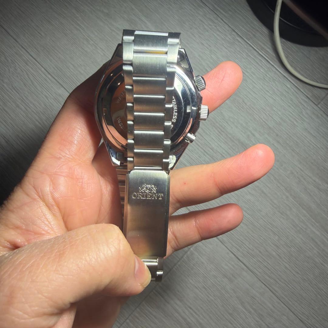 SK Crystal 自動巻き時計 ブラック/シルバー