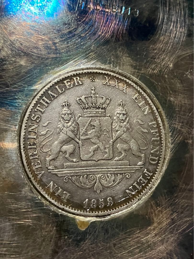 メダル 1858年 ドイツ ルートヴィヒ3世 (ヘッセン大公) アンティーク