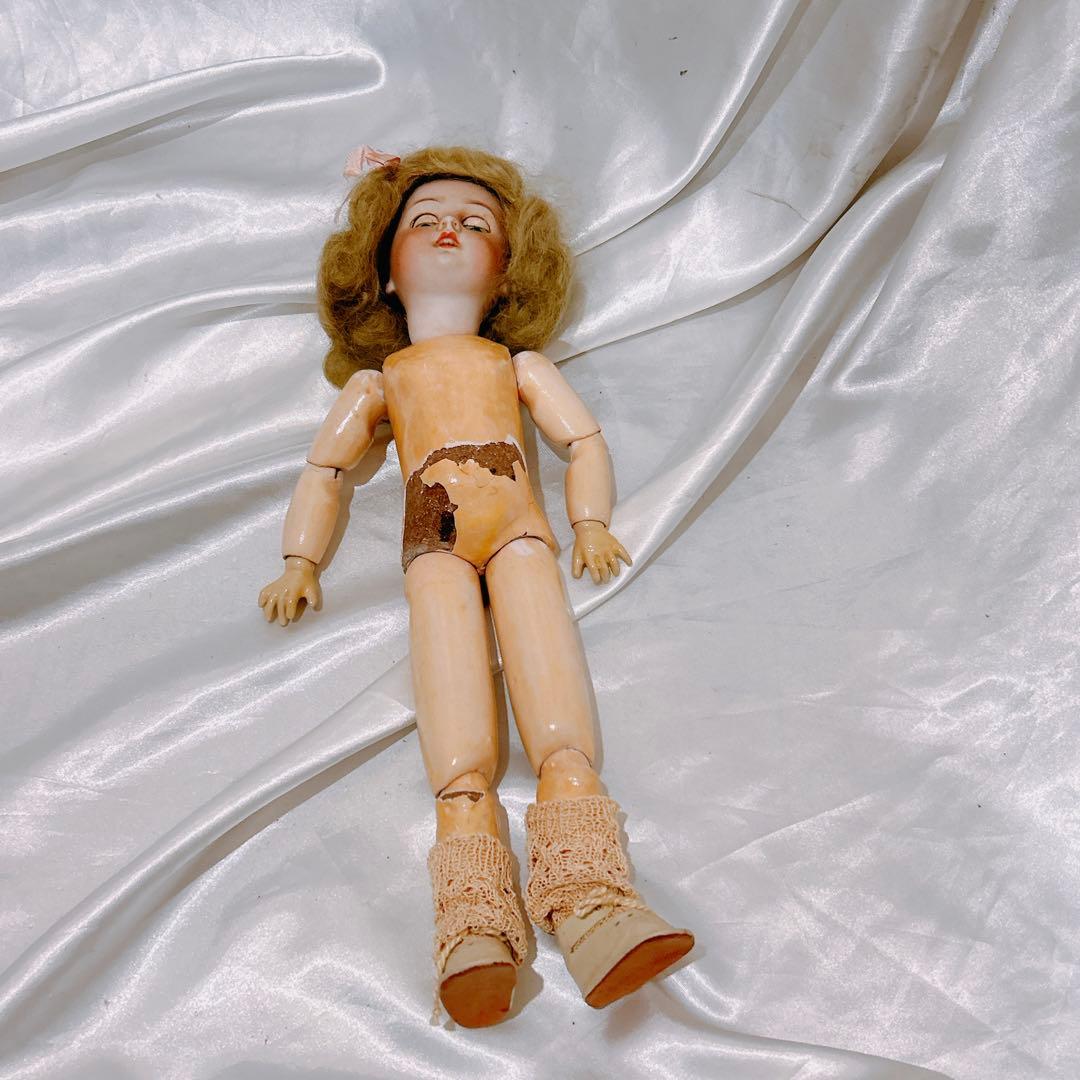 アンティークビスクドール DEPジュモー 36cm - メルカリ