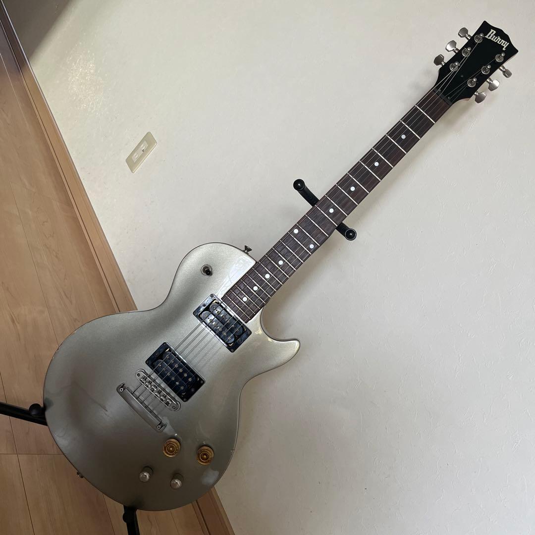 Burny シルバー レスポールタイプエレキギター - メルカリ