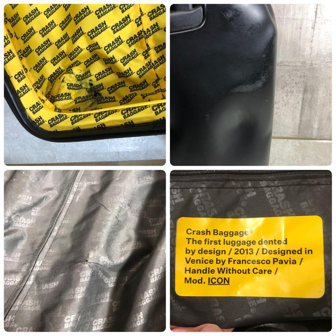 CRASH BAGGAGE スーツケース ダメージ加工 ブラック TSAロック