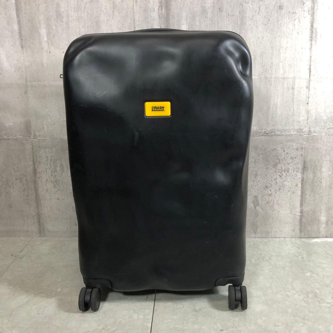 CRASH BAGGAGE スーツケース ダメージ加工 ブラック TSAロック