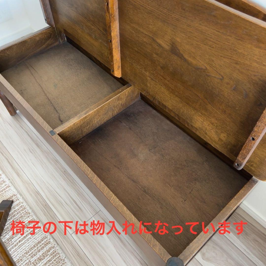 昭和レトロ 木製 ダイニングテーブル 椅子セット 大正堂 家具 古民家 カフェ風