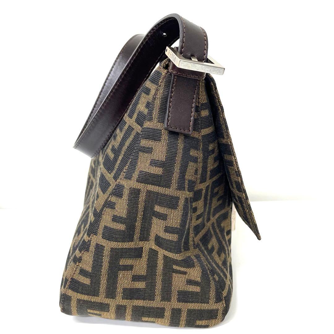 【TK】FENDI フェンディ マンマバケット ワンショルダーバッグ ズッカ柄