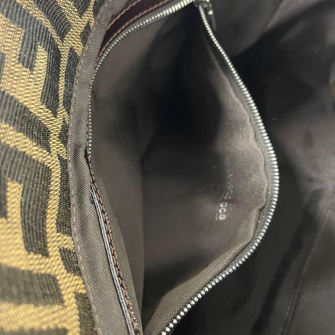 【TK】FENDI フェンディ マンマバケット ワンショルダーバッグ ズッカ柄