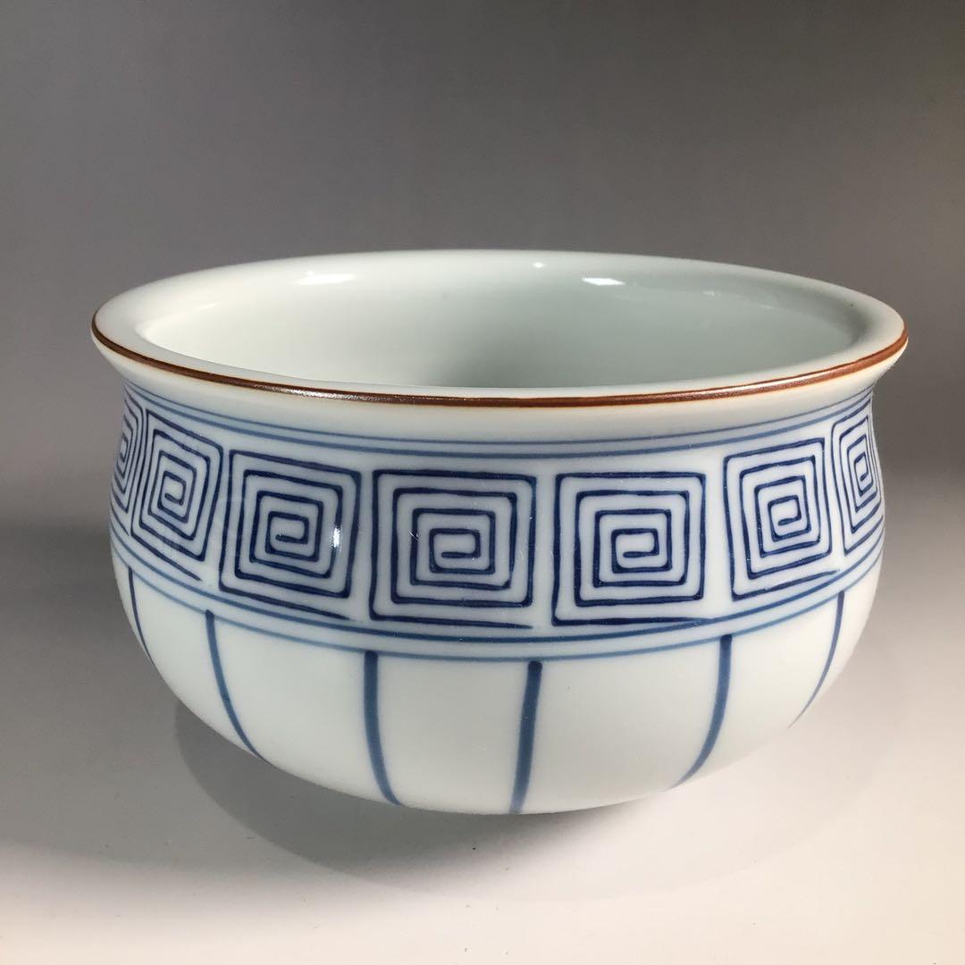 Ｎ１８１　皆具　『洞華苑造』『桶側皆具』『水指　建水　蓋置　杓立』　共箱　茶道具