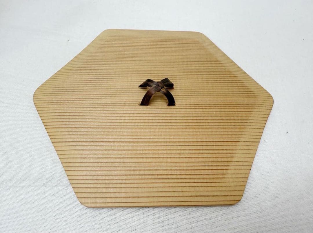 未使用 茶道具 城岳作 雪洞水指 杉蓋 難有 陶印 共