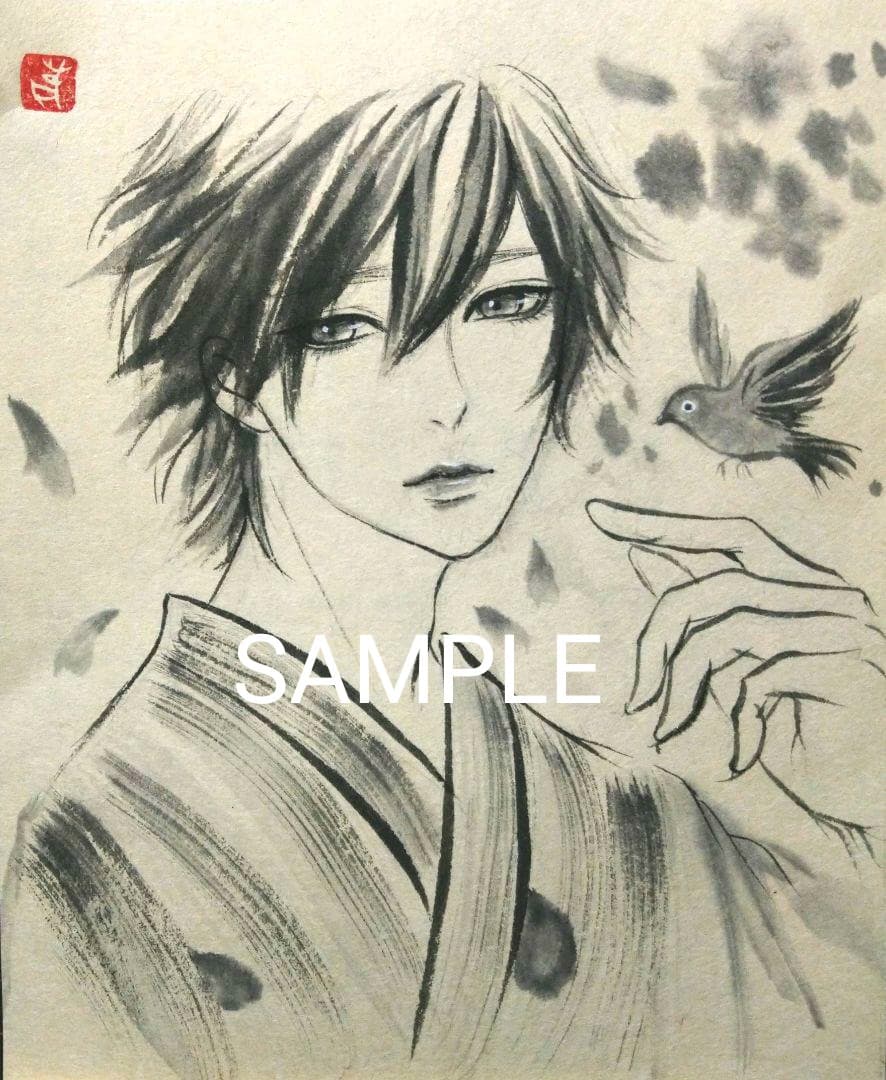 ポストカード　手描きイラスト　オリジナル