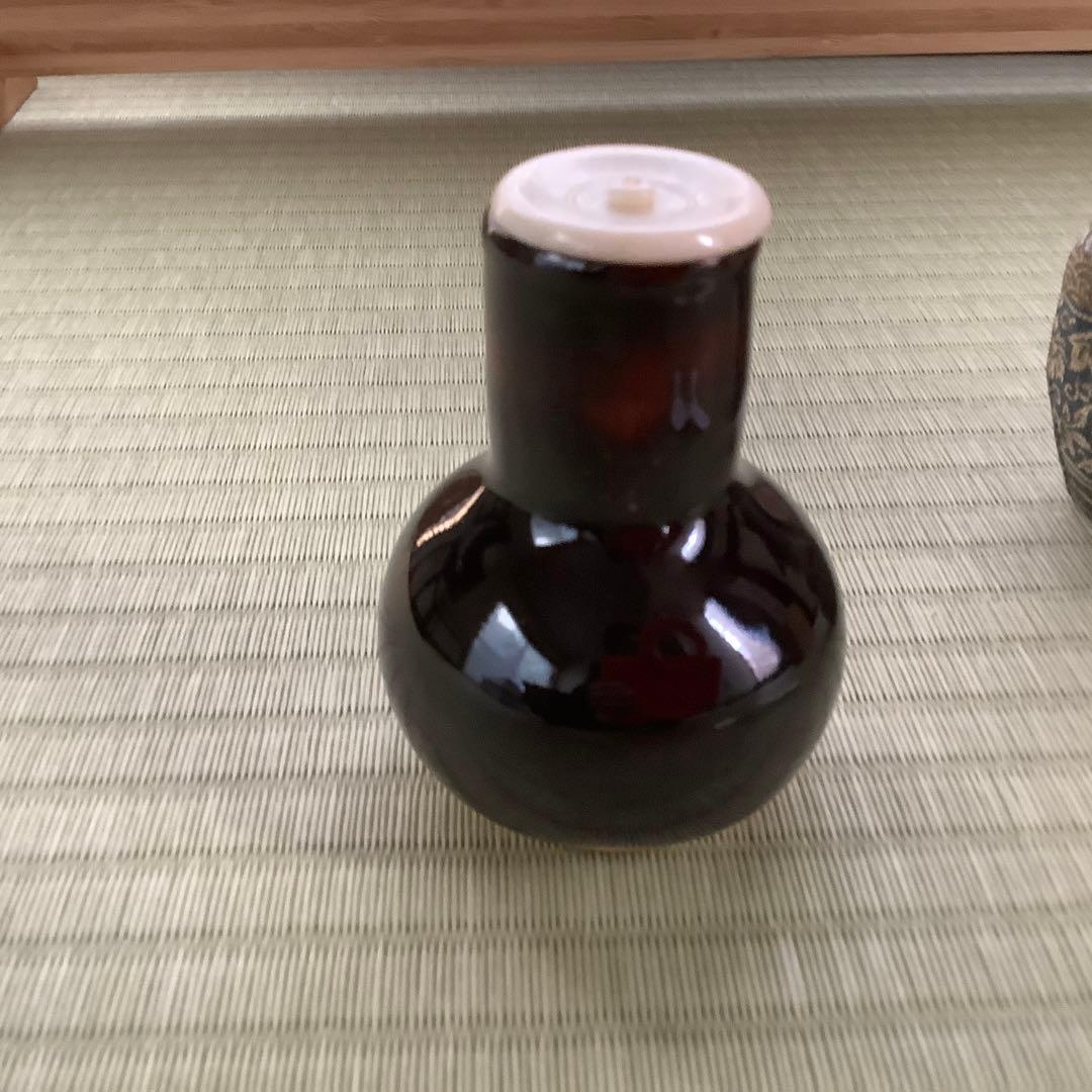 桶谷定一作　鶴首茶入　美品‼️