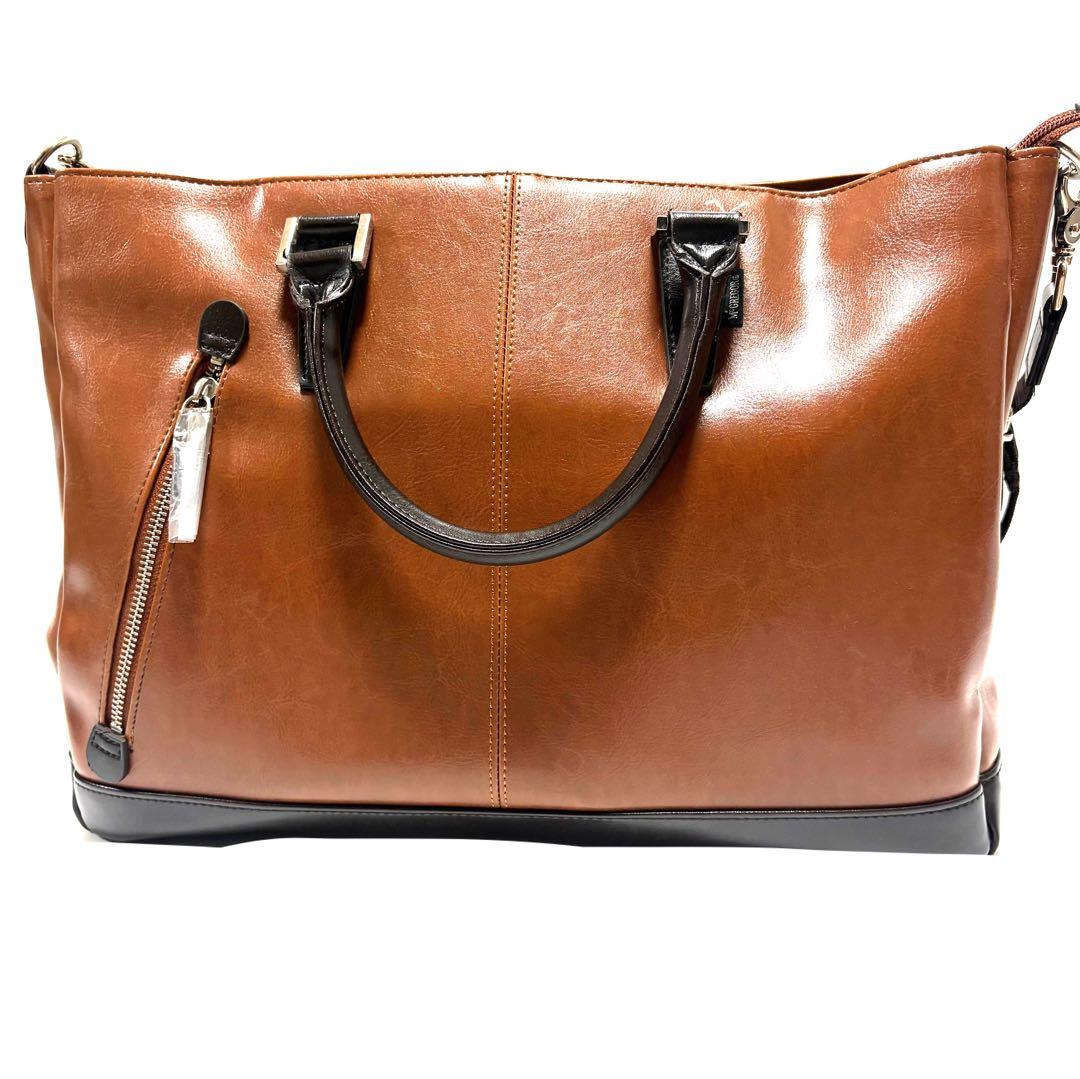 MCGREGOR 2WAYバッグ ショルダーバッグ バッグ レザー ブラウン