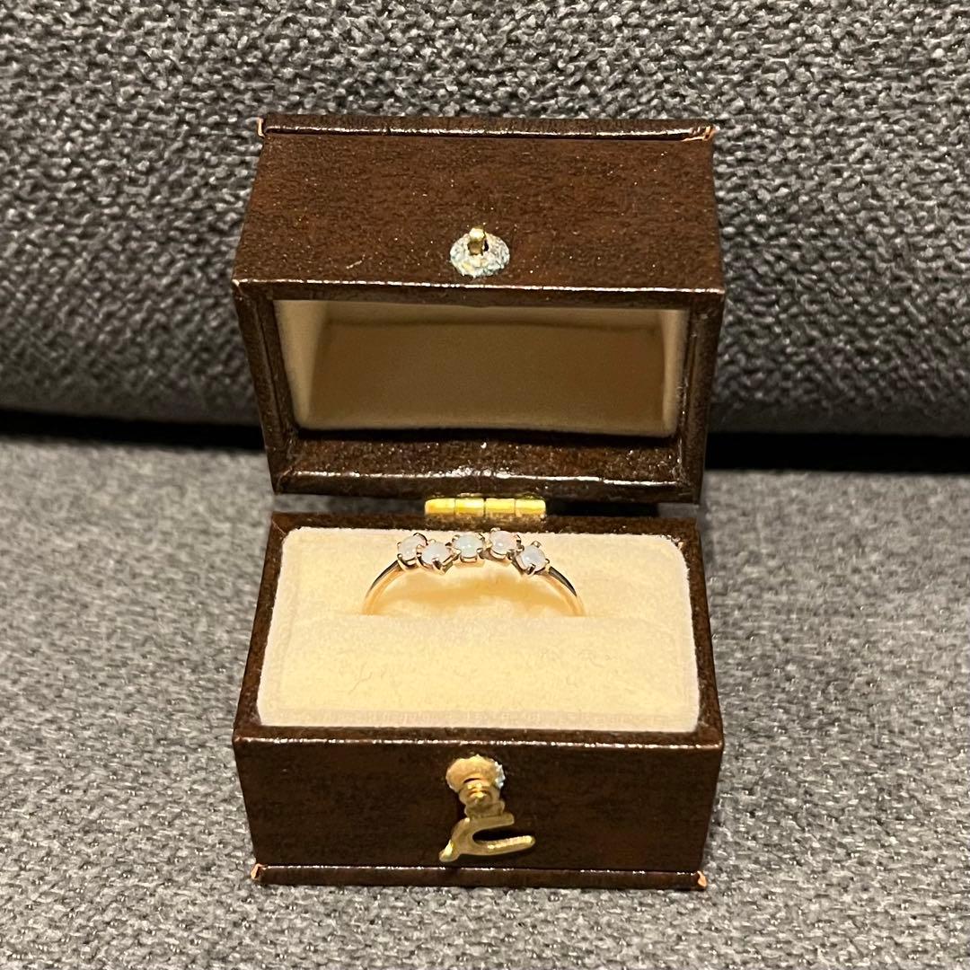 【たいて】【cui-cui】K10YG オパール クラスター リング