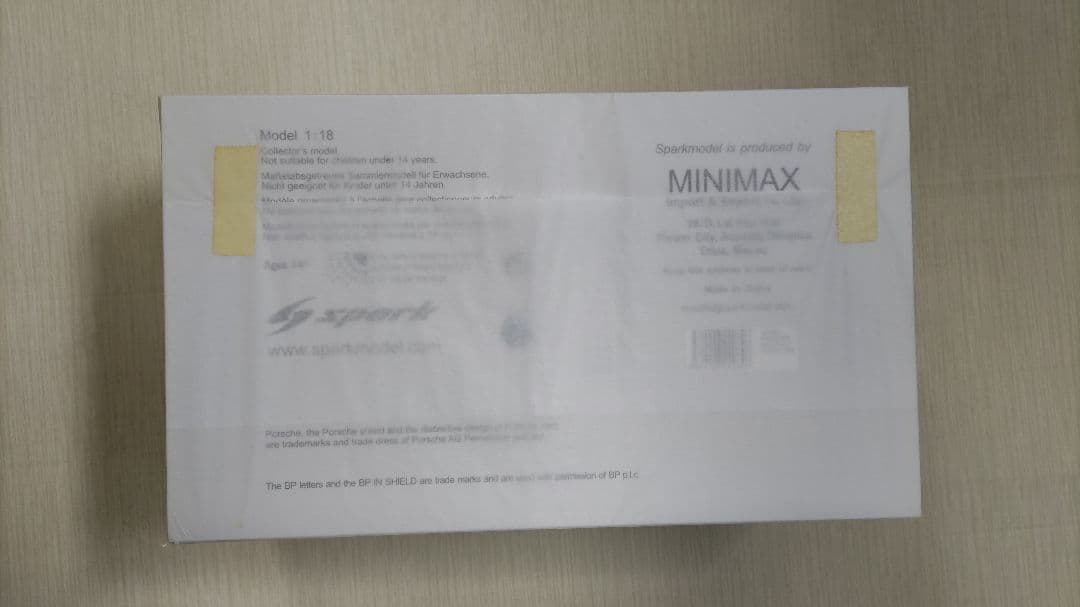 ●未使用● スパーク 1/18 ポルシェ 956 #7 ラスト