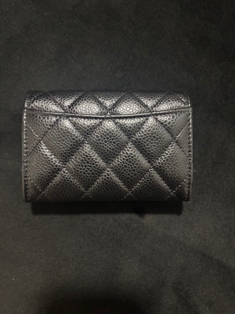 まー　CHANEL キャビアスキン　カードケース