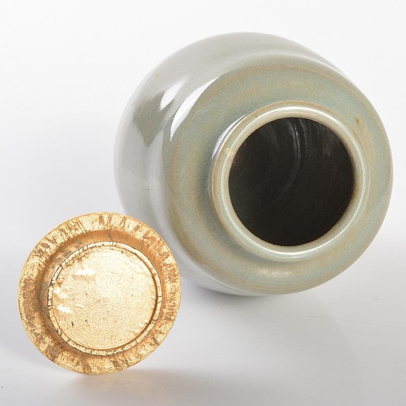 茶道具 高田焼 伝七窯 青木修造 茶入 仕覆付 共箱 V R6603