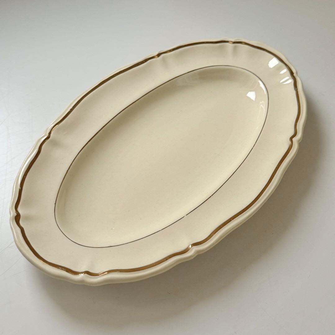 サルグミンヌ花リムラヴィエプレートアンティークレア金