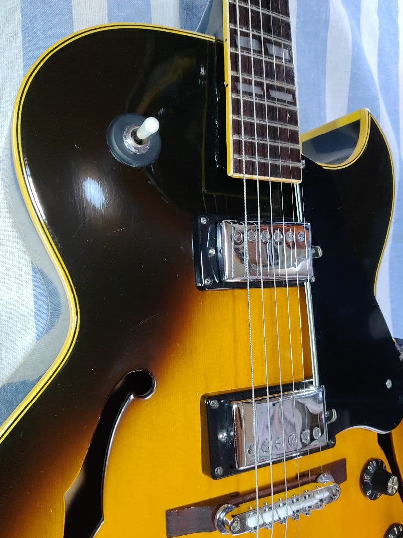 Greco S-50 グネコロゴの ES-175タイプの美品フルアコ少し難アリ