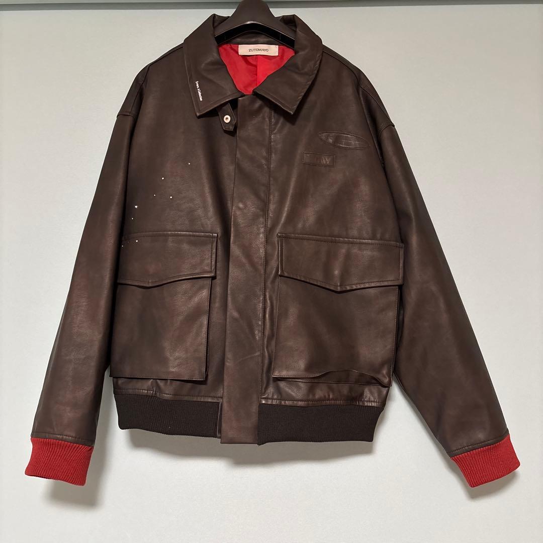 ずとまよ Zutomud Fake Leather Blouson m
