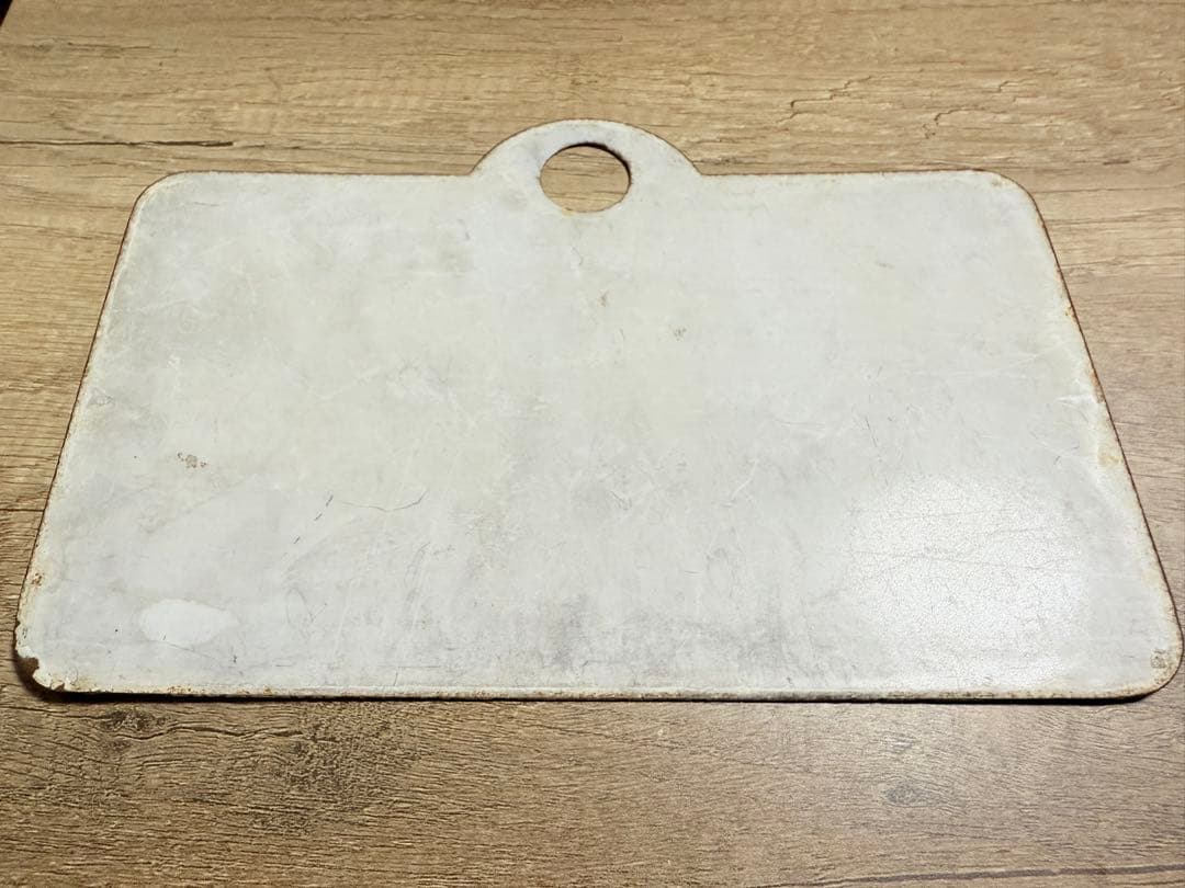 国鉄　愛称板　利尻　鉄道グッズ　ホーロー　琺瑯